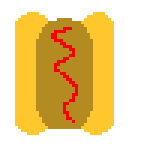 [acbc50] Hot dog with ketchup