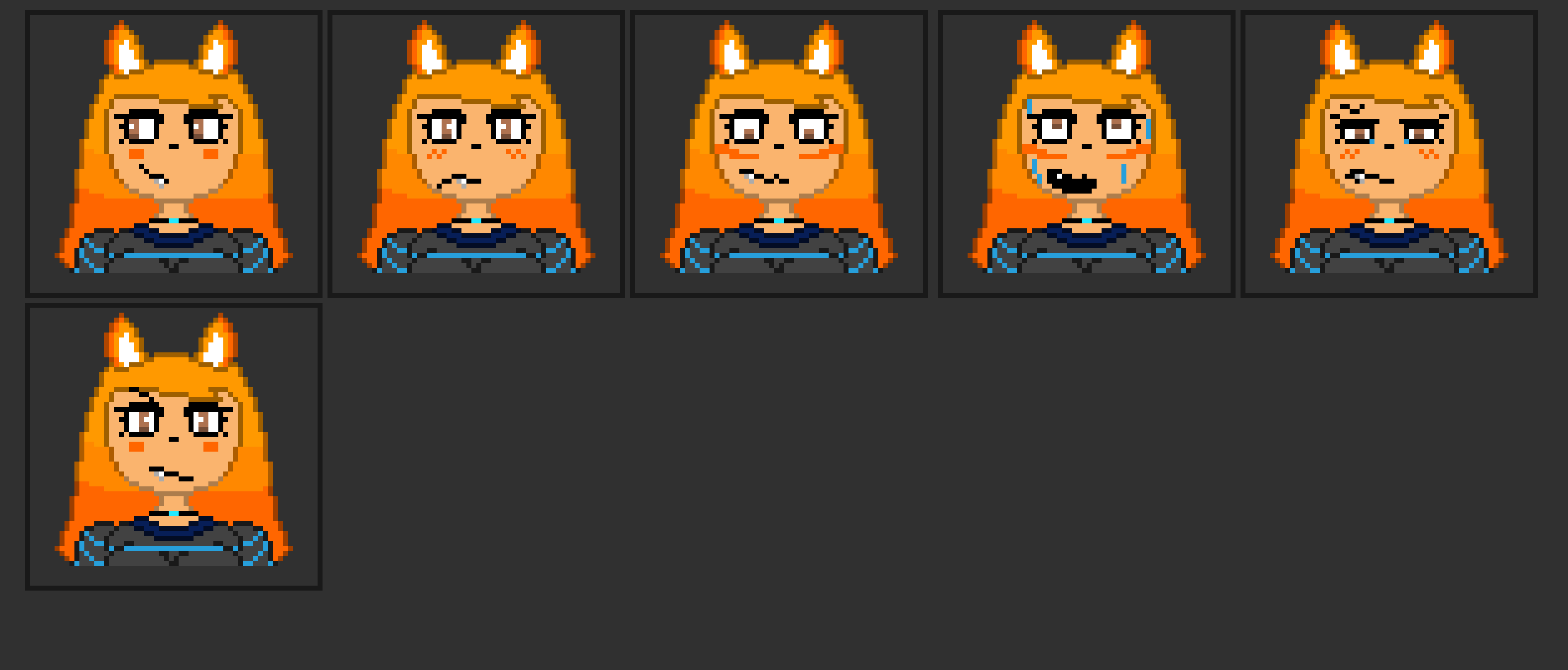 [4fbda4] i made 6 ... thats some good progress, how many faces do you have- Evan