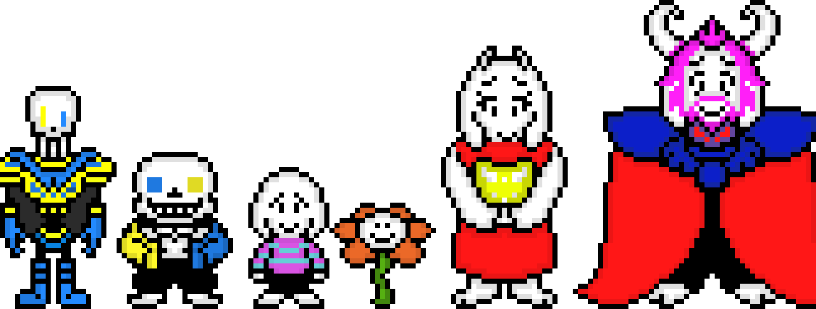 [94dac4] Undertale Characters 2