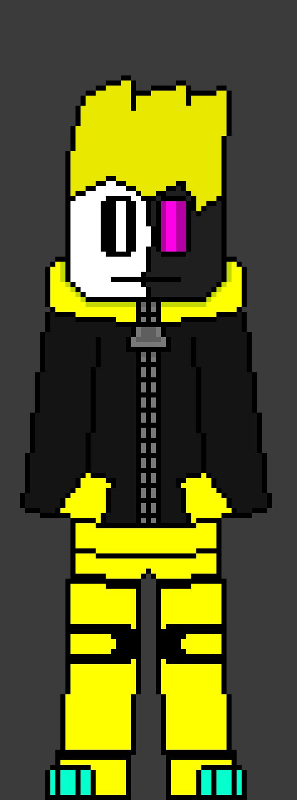 [812b32] k Zuicide... anyways.. *he openes his other eye does have pain from opening it but its the source of some of his power* why you here Error?  - Molt!