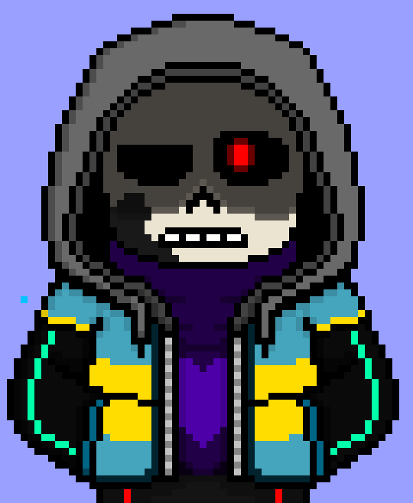 [752b4c] *his expression changed, and for the first time, he pulled his left hand out of his pocket, red glowing knives surrounding it.* *He swung his hand, the knives shooting at EV*