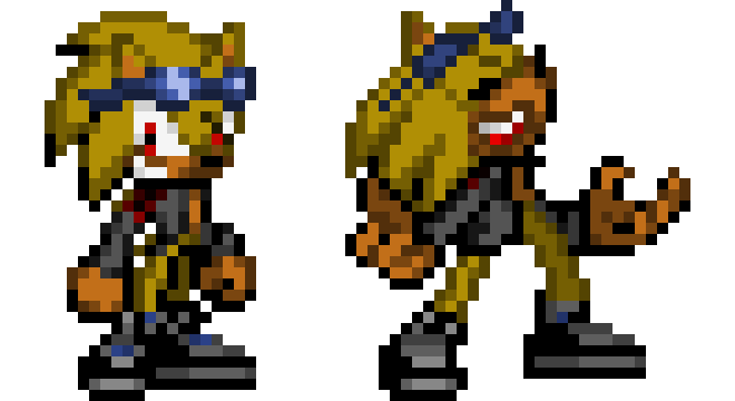 [6c26bc] Goldstor the Hedgehog (Mauvo's Brother) - Sonic OC