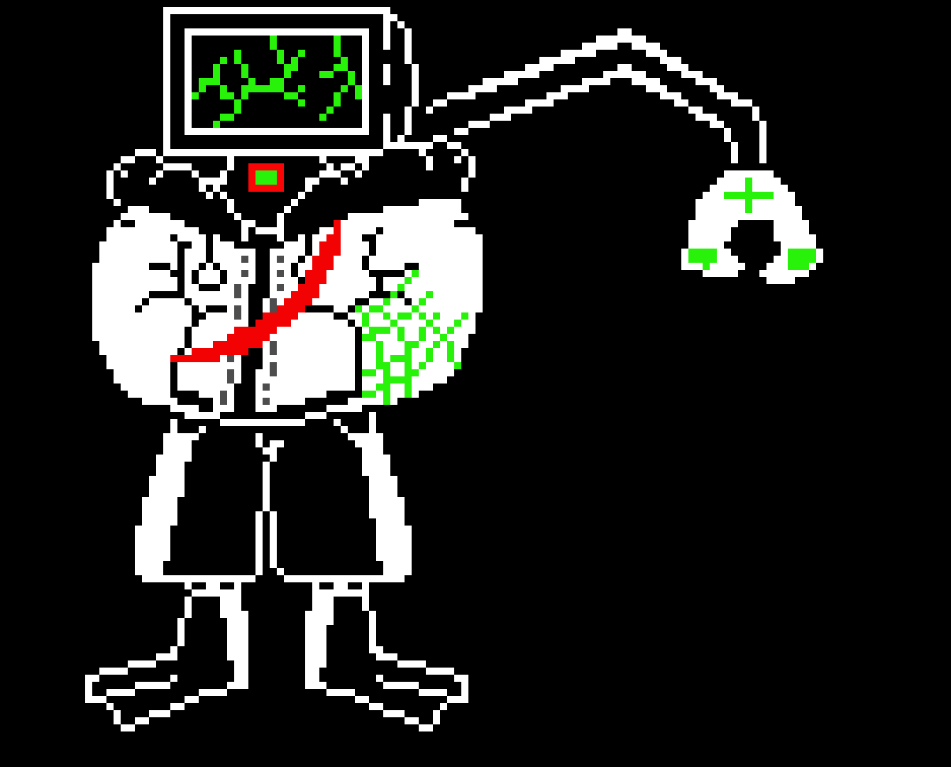 [e7ca5d]   MoniTOR Sans Battle Sprite (My OCs New sprite) phase 3