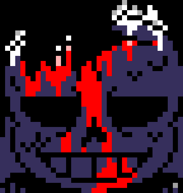 [7ce906] *(He'd sit next next to an alleyway.) (to those who are even here.) -HorrorTale Sans