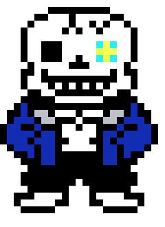 [7e188f] determination blue eye sans