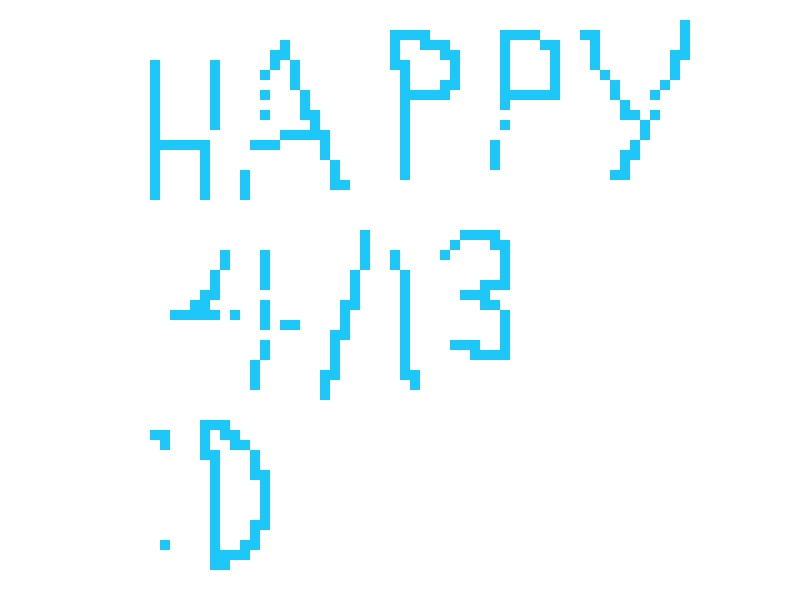 [9d3404] happy 4/13 everyone!