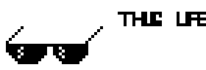 [980109] THUG LIFE glasses