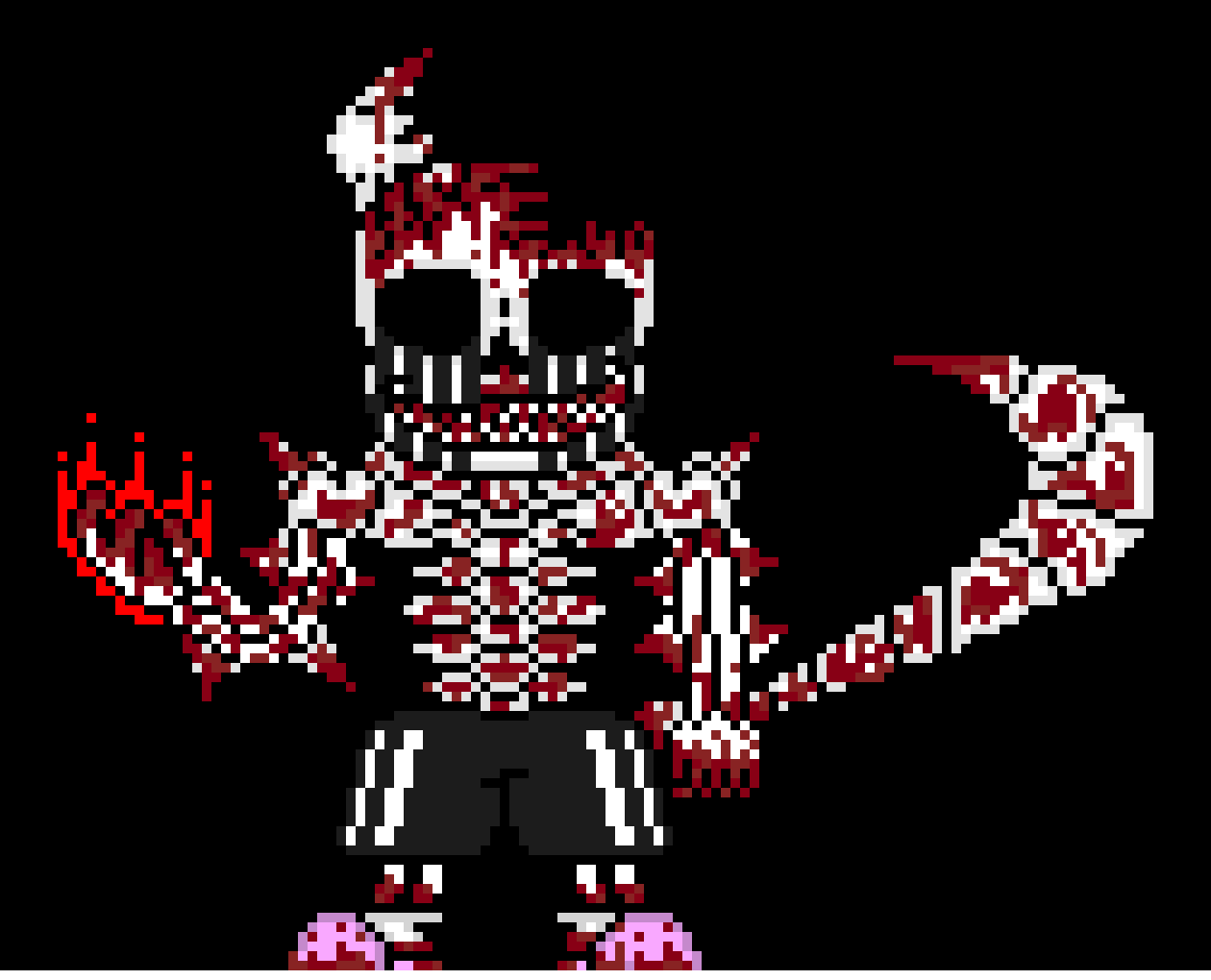 [e8cb42] G L A D L Y B O S S *grabs Dark and tps him to the Shadowed Torturer* heh pal, i know we have starved ya but we couldnt find ya one, untill now (= *throws dark into the torture chamber and tps back*  hes in there Boss