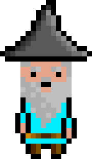 [bb0007] Pixel Wizard Light Blue Idle AniF4