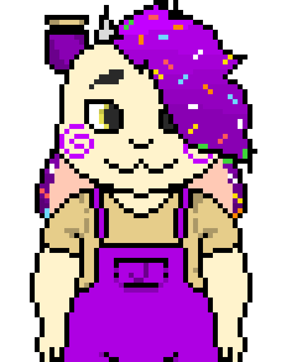 [390dcd] ooof, maybe get a fresh thing as in a black cnavas and try recreating your sprite kinka like a scaled down one? just trying to help