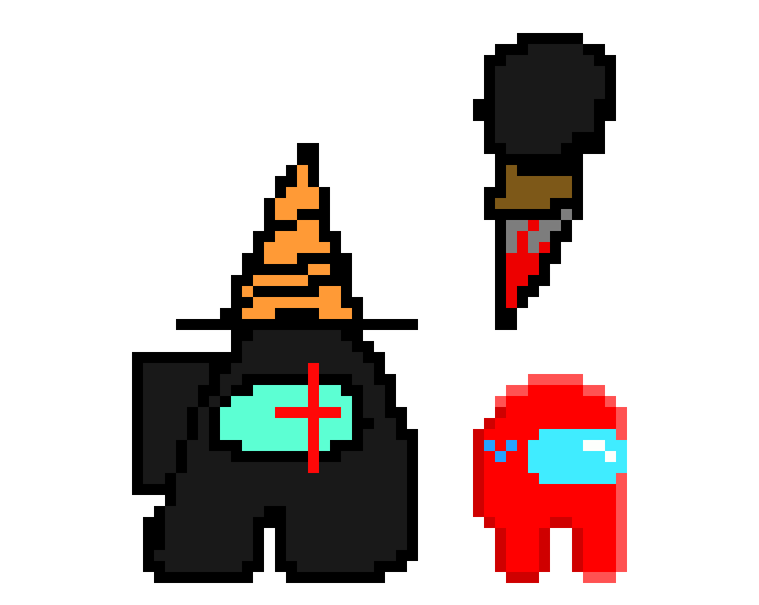 [6d9cd8] Among us red is about to get killed by defeat or call him black 