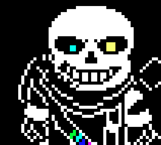 [43520c] *shoots orange and blue gaster blasters* - ink