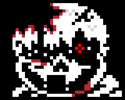 [6a32c5] *his head would lay on the ground but suddenly reappear on with a gaster shadow over me* " b u t i t d i d n t w o r k"