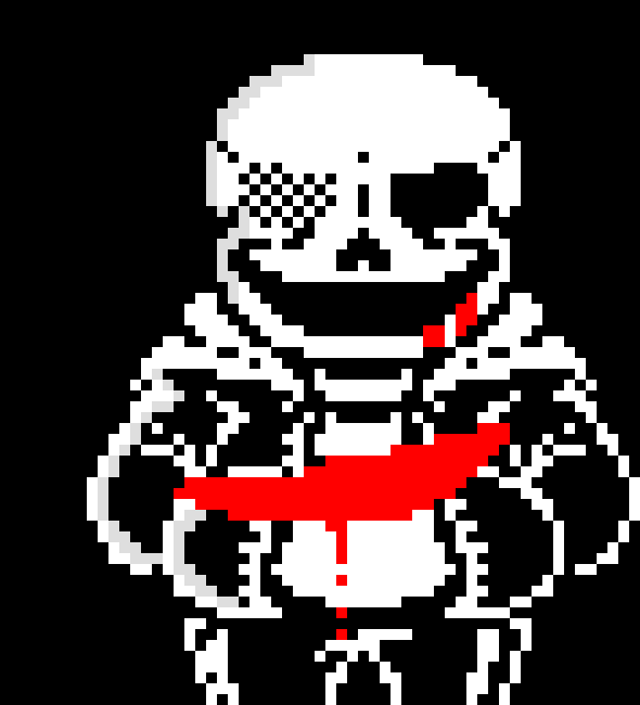 [450a4c] sans last breath: [grabs horror sans and tps to snowdin town]