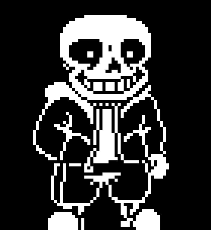 [55e4e5] -sits down on the giant door and knocks- -Sans by Literally NoOne