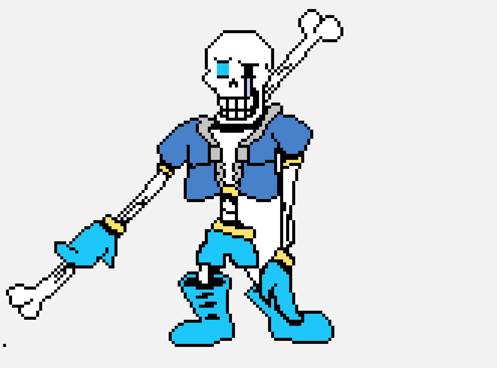 [9629e1] Disbelief Papyrus Phase 1 Battle Sprite.
