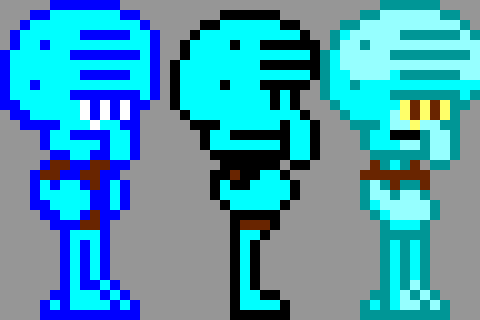 [cb38c5] *3 Other Squidwards Jump Out Of The Pipe* -The Squidward Brothers
