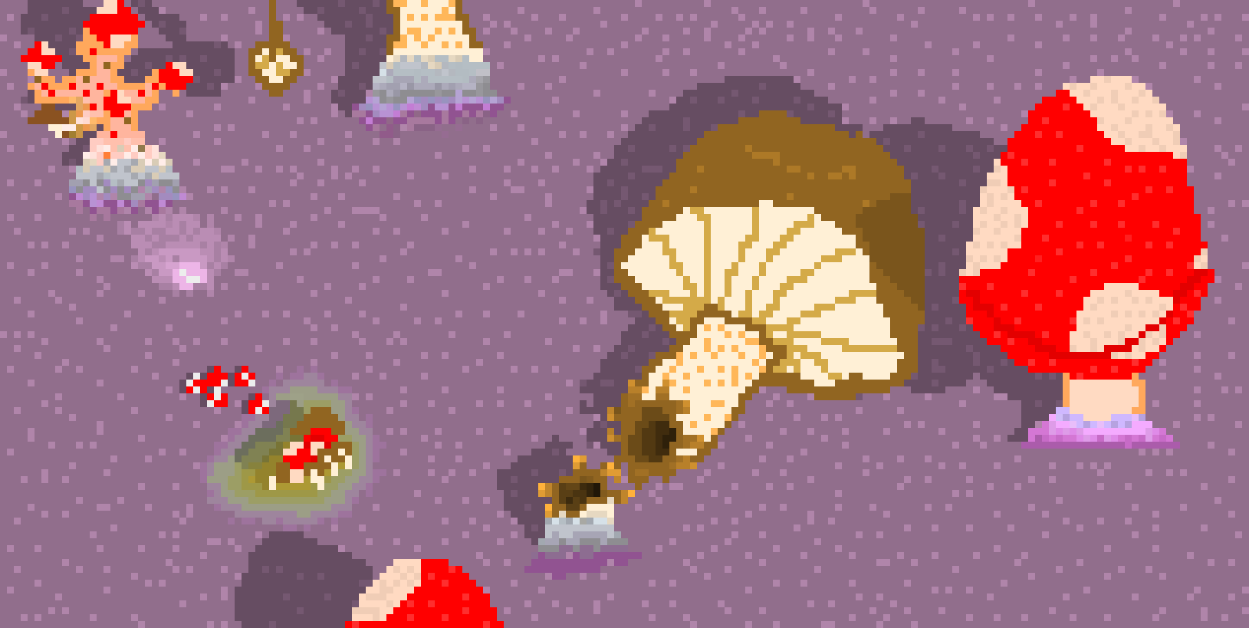 [5f9e4a] mushroom forest