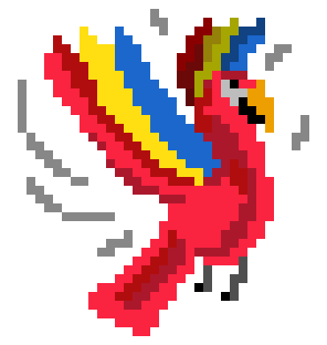 [496e66] Parrot (Wings Up)