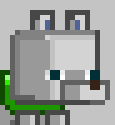 [5b2f3e] ...... -cyan glowing square eyes watch in the bushes-