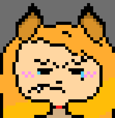 [405e37] Eve Foxx: I-Im sorry...*She looks back down and her tail droops once again, she grips his shirt tight and sighs*