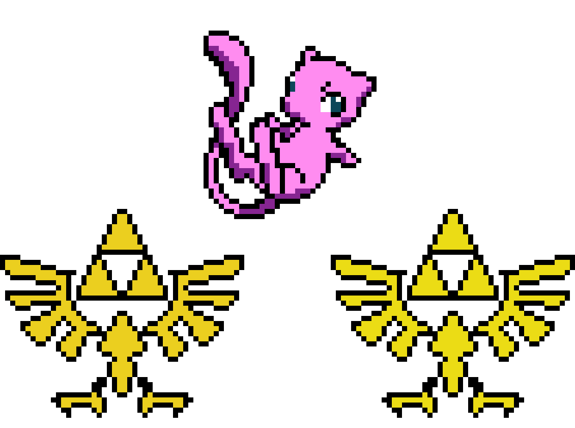 [9664c4] Mew and Tri-force 