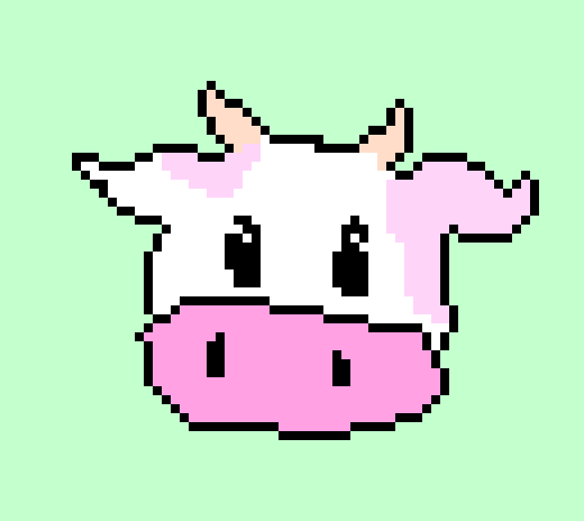 [7ca19d] cow with some outlines