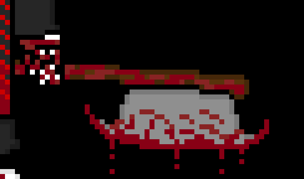 [7c78a2] *he shakily grabs his axe and cuts Terror's hand off*