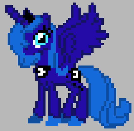 [73cb20] princess luna pixel art project