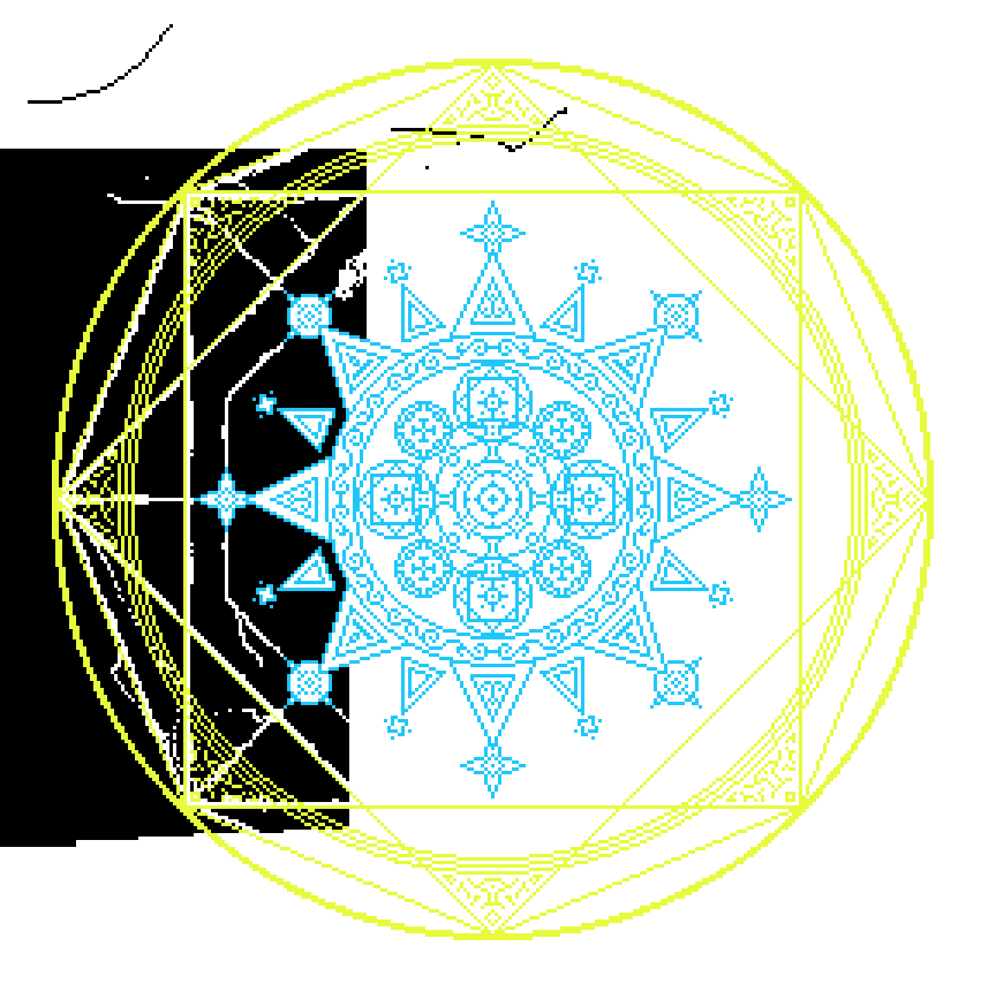[a6a4fe] Cercle magique pixels2