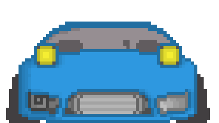 [a53442] -a car rolls up-