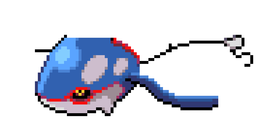 [8aa4ac] Kyogre's (your) Right Flipper is a PAIN on making | Fish :O