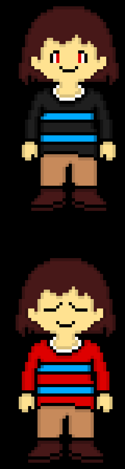 [0ae1f1] Chara: stay safe bone bag Frisk: good luck sans