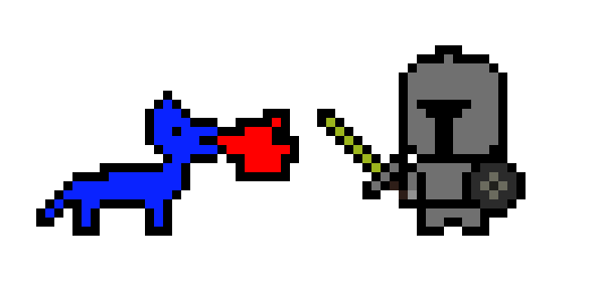 [9664c4] knight vs dragon