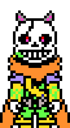 [05b0c1] Oh hello Goose, and lady! my name's Color!Sans.