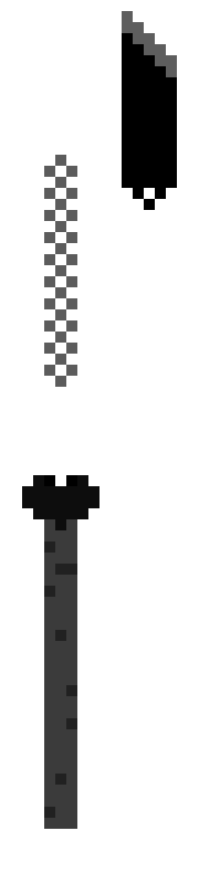 [9664c4] knife Mace peaces