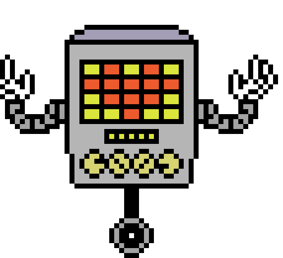 [450a4c] Mettaton:  AHHH GLITCH UR BACK! YOU GET A FREE ClAY MODEL OF ME [hands it over]