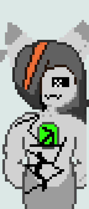 [d8d976] *It sees him* oh hello! *He thinks its a monster*  -Glitch