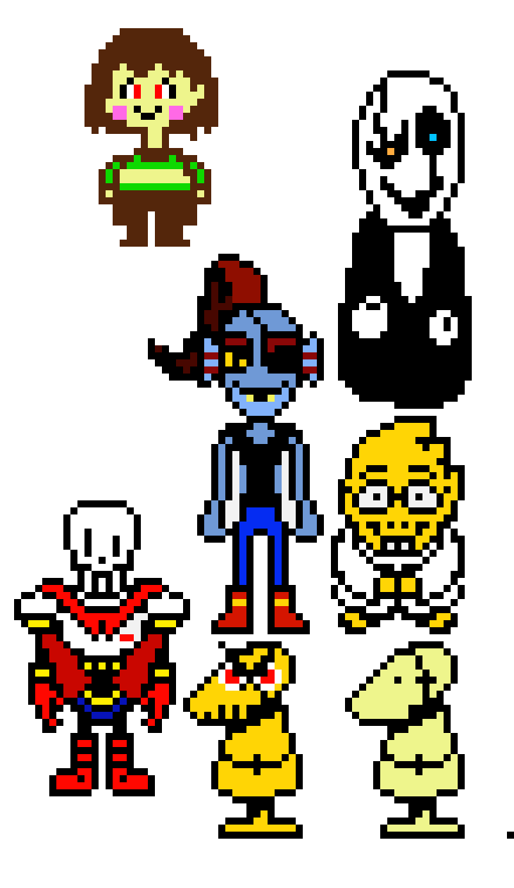 [cb3c25] all the undertale characters my version