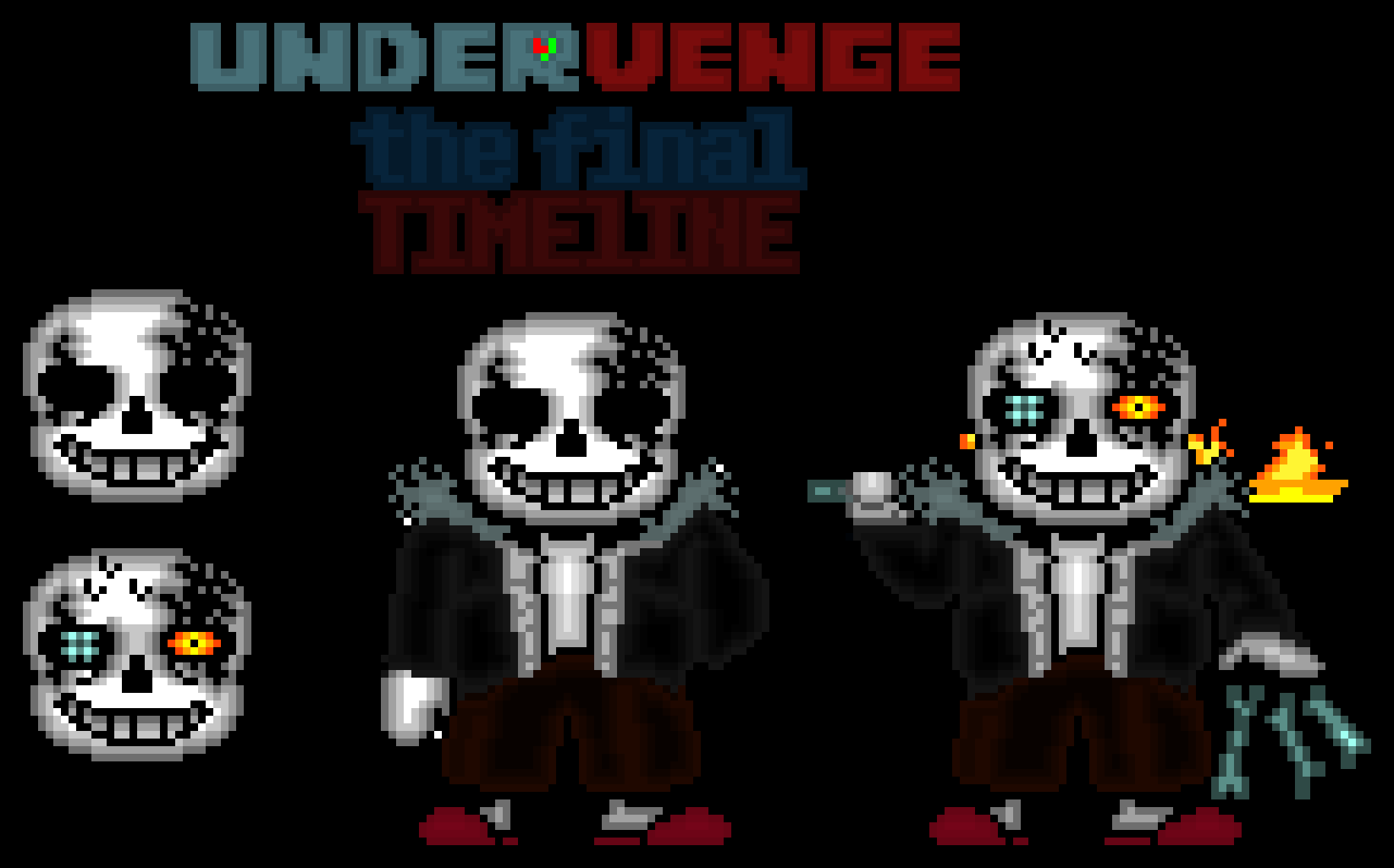 [670d58] UNDERVENGE: the final TIMELINE Sans Sprite Sheet