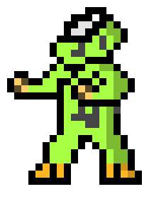 [16264a] 8bit fighter motorcyclist