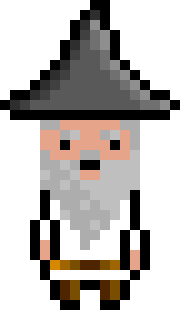 [bb0007] Pixel Wizard White Idle AniF4