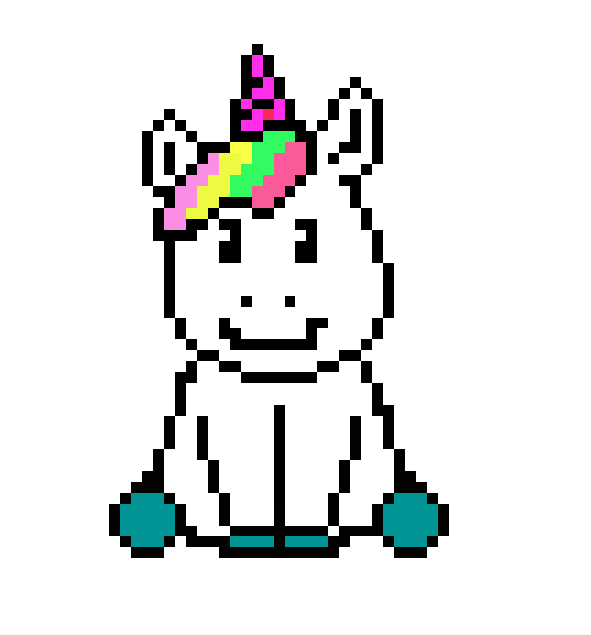 [9664c4] unicorn happy pixel