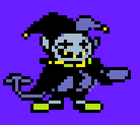 [970cdd] Jevil-Captain the Queen said the few are not enemies save your anger for when we go against,His army.(I will explain this more later) 