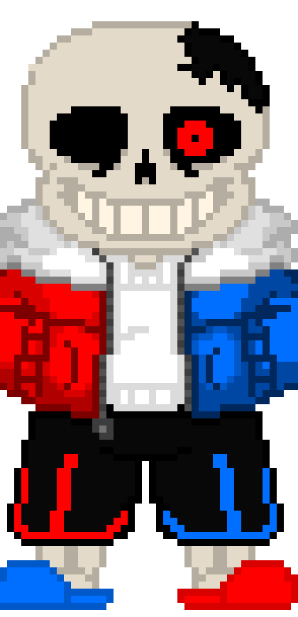 [fc6325] does anyone know where the sprite of the sans sitting down with his arm on the table is? and if so am i allowed to edit it?