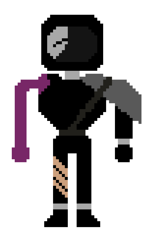 [25d002] *His helmet is cracked open and blood is dripping down*