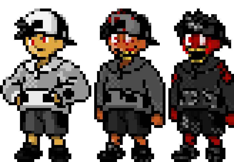 [b49466] Remade Palette for Creepypasta OC - Charred Ethan (from here forward now he'll be called Charred Eli) (From Beginning to End) (ft. Karimousseart's Burned Gold Pokepasta)
