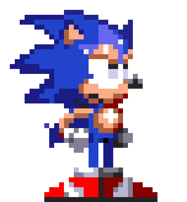 [efdf2f] S1 Sonic recolor! (S3 Sonic) Mad >:(
