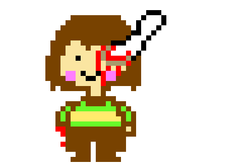 [50e264] *chara's hand has been bit off by Wolf ro*