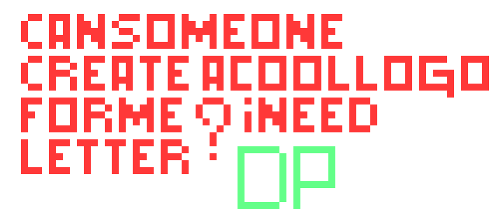 [9664c4] Can someone create a cool logo for me? I need letters DP it is my name